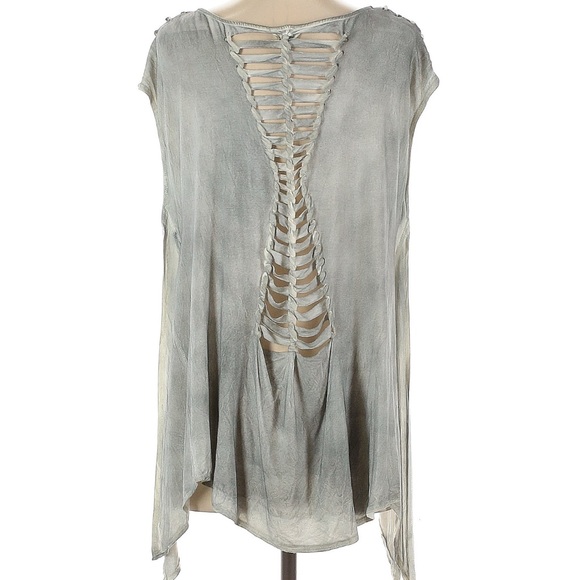 POL Distressed Gray Tunic - Picture 2 of 3